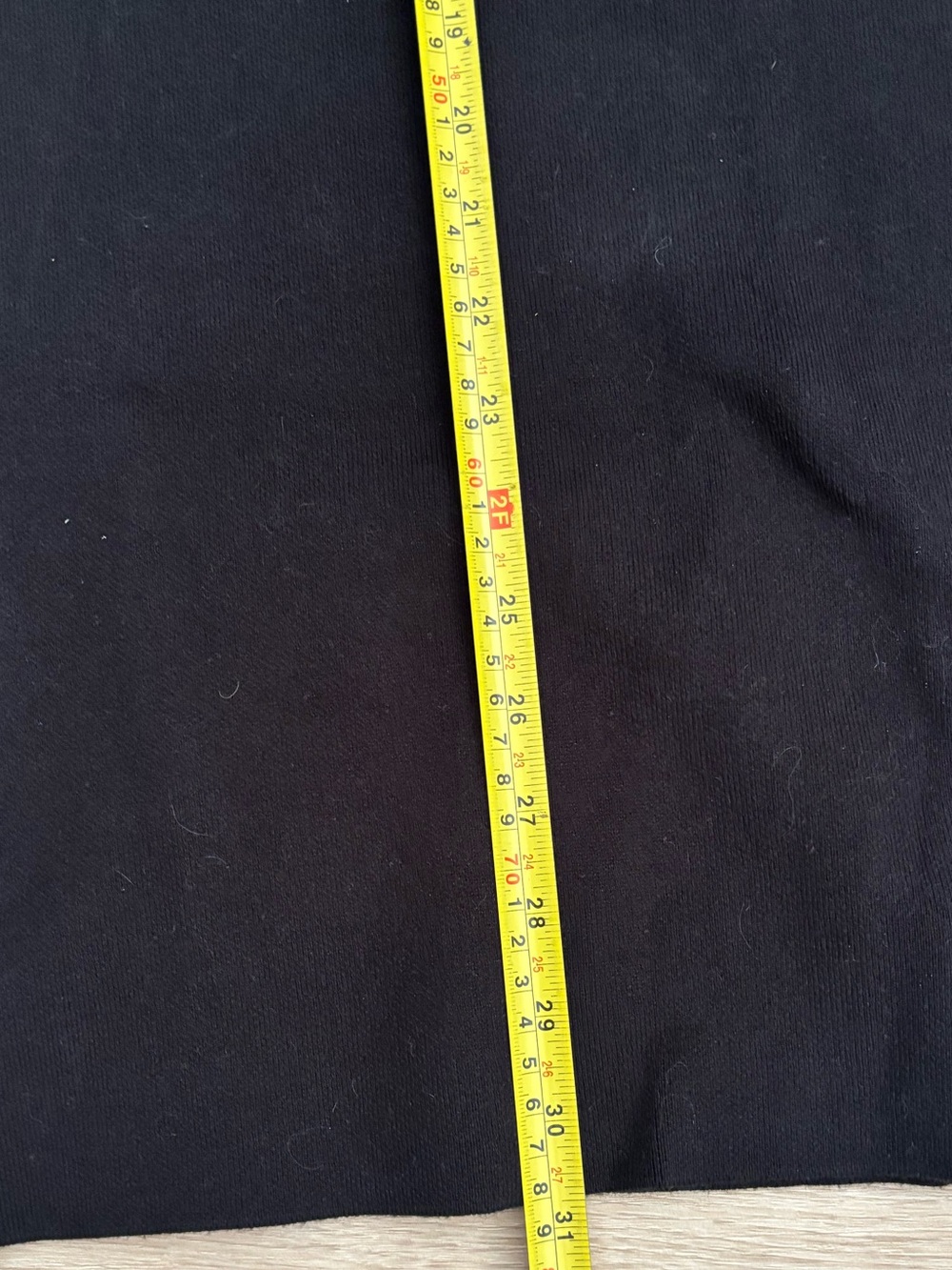 Uniqlo Black Midi Smooth Cotton Blend Skirt with Side Slit - Picture 9 of 9